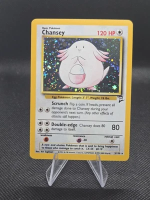 Chansey 3/130 Pokemon Base Set 2 Holo - NM - Image 1 of 4