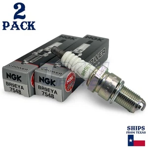 NGK V-Power 7548 Spark Plugs BR9EYA - 2 Pack - Picture 1 of 2