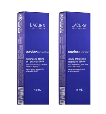 Lacura Caviar Illumination Anti Ageing Intensive Serum 2 x 15ml - image 1 of 2