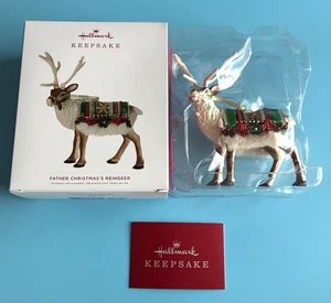 Hallmark Keepsake Ornament 2019 Father Christmas's Reindeer Limited Edition - Picture 1 of 8