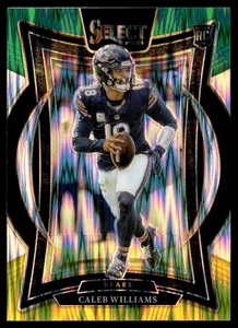 2024 Panini Select Concourse Caleb Williams #25 verde y amarillo Shock Prizm (RC) - Imagen 1 de 2