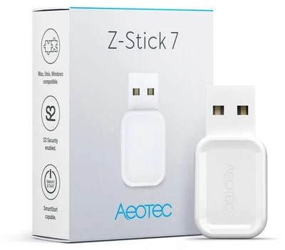 Aeotec Z-Stick 7, Z-Wave Plus V2 para Serie 700, S2 Security, SmartStart