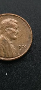 1970-D Lincoln Cent Filled 9 Date Die Chip Error Coin - Picture 1 of 3