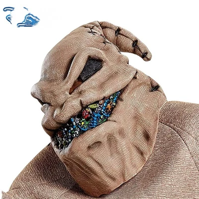 Scary Oogie Boogie Nightmare Before Christmas Full Face Party Latex Mask All Age - Image 1 of 4