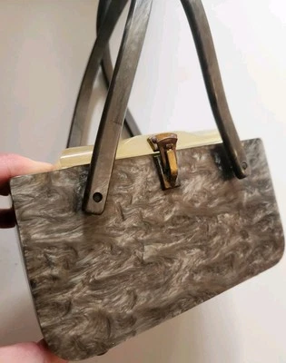 De colección. Cartera Lucite Caja Plástico Mármol Envío Gratis Foto 1 de 4