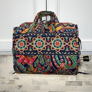 Vera Bradley Paisley 3 Pocket Travel Toiletry Bag Hanging Hook Venetian Paisley - Picture 1 of 13