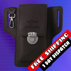 Leather Multifunctional PU Waist Belt Case Bag Pocket Phone Pack Purse Pouch