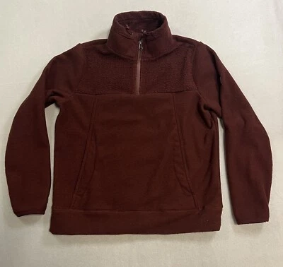 Pullover Billabong Para Hombre Rojo Medio Adventure Division Vellón 1/4 Cremallera Manga Larga Foto 1 de 4