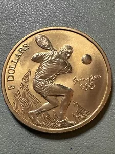 2000 AUSTRALIA SYDNEY OLYMPICS $5 COIN BU. Tennis - Picture 1 of 8