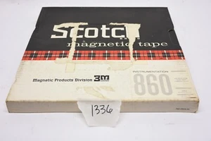 3M Scotch Magnetic Instrumentation Recording Tape 860 1/2" 14" Reel - Used - Picture 1 of 10