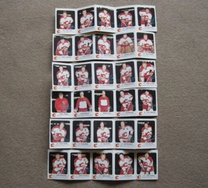1986-1987 CALGARY FLAMES COMPLETE RED ROOSTER 30 CARD / 6 PANEL TEAM SET - Picture 1 of 2