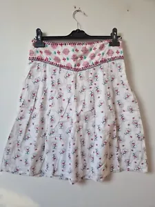 Mantaray Ditsy Floral Embroidered Cotton Summer Pretty Skirt Size 10 - Picture 1 of 6