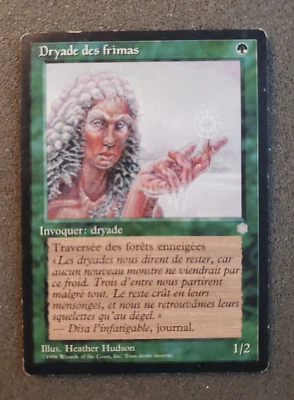 MTG French Magic Card Rime Dryad Summon Dryad Green Ice Age (DS3D1P9)........... - Image 1 of 4