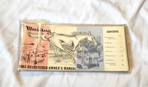 1965 Ford Mustang Registered Owner's Manual - 1964 - Picture 1 of 10