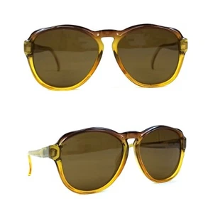 PANTO 70s PERSOL SUNGLASSES VINTAGE OPTYL OLIVE ITALY ART DECO P34 80 54 72 NOS - Picture 1 of 22