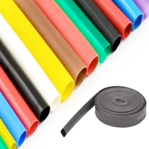 HEAT SHRINK 2:1 HEATSHRINK TUBING ELECTRICAL SLEEVING CABLE/WIRE TUBE ALL COLOUR - Picture 1 of 3