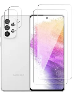 2X vidrio protector (pantalla + cámara) para Samsung Galaxy A73 5G película a prueba de balas Full 9H - Imagen 1 de 6