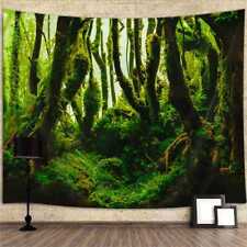 Forest of Vines Extra Large Tapestry Wall Hanging Green Plant Photo Background