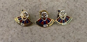Shriners Circus Daddy 70er und 80er Jahre Pin Clown Vintage goldfarben X3 - Bild 1 von 6
