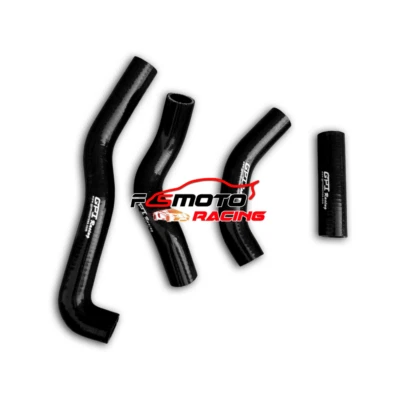 BLACK For KAWASAKI KX250 KX 250 1987 1988 1989 88 89 Silicone Radiator hose - Image 1 of 4