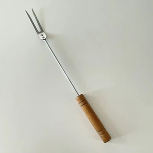 Barbecue Grilling Fork 16” BBQ Tool Set With Wooden Handles - Picture 1 of 4