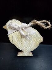 Decorative Wood Spring Chick Chicken Easter Cute Art Hanging Ornament vintage 