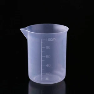 4 Pcs 100Ml/3.4Oz Plastic Graduated Cup Clear Measuring Cup Multipurpose Mixi - Picture 1 of 4