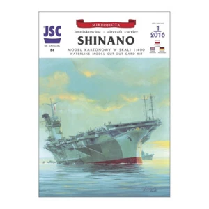 Modellino cartaceo IJN Shinano giapponese seconda guerra mondiale portaerei JSC scala 1:400 - Foto 1 di 2