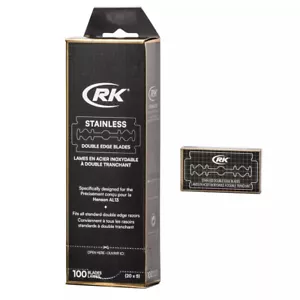 RK Shaving Double Edge Razor Blade - 100 Pack - Designed for the Henson AL13 (10 - Picture 1 of 4