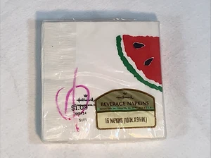 Nos Vintage Hallmark Cards tovaglioli bevande Mcm anguria NKB434 5105 Kansas City - Foto 1 di 15