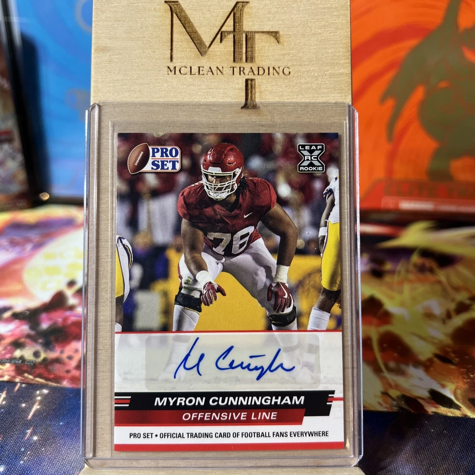 2022 Leaf Pro Set Myron Cunningham XRC Auto #PSA-MC2 Arkansas/Houston Texans 🔥⚡ - Image 1 of 2