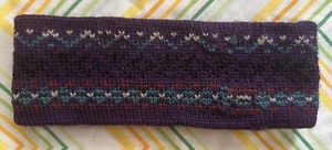 Vtg 90s Winter Ear Warmer Headband Knit 100% Wool Canada - Picture 1 of 3