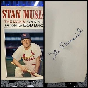 1964 Stan Musial Signed Autographed "The Man’s Own Story" Bob Broeg 1st Edition - Picture 1 of 7