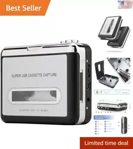 Multifunctional Cassette Player: Walkman Cassettes to MP3 - USB Compatible - Picture 1 of 10