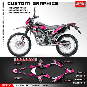 Kungfu Graphics MX Stickers for KLX150BF KLX150L 2016 2017 2018 2019 2020 2021 - Picture 1 of 15