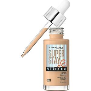 [2 PACK] Maybelline Super Stay Up to 24HR Skin Tint, Infused With Vitamin C, 220