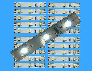4,89€/m - 20 St. LED Hausbeleuchtung WEISS 5cm Modellbeleuchtung Bahnsteig - Bild 1 von 2