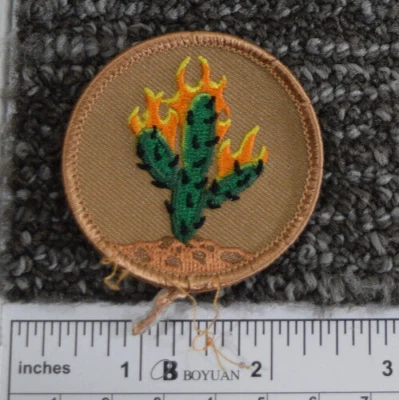 Boy Scout Flaming Cactus Fire Saguaro Patrol Uniform Shirt Patch BSA MV490 - Image 1 of 2