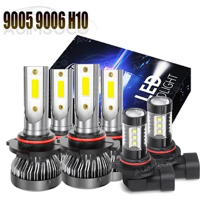 For Ford Explorer 2016-2017 2018 2019 Combo LED Headlight & Fog Light Bulbs Kit - Image 1 of 4