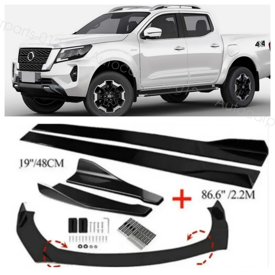 For Nissan Frontier Front Bumper Lip Splitter Side Skirts Rear Lip US STOCK - Изображение 1 из 4