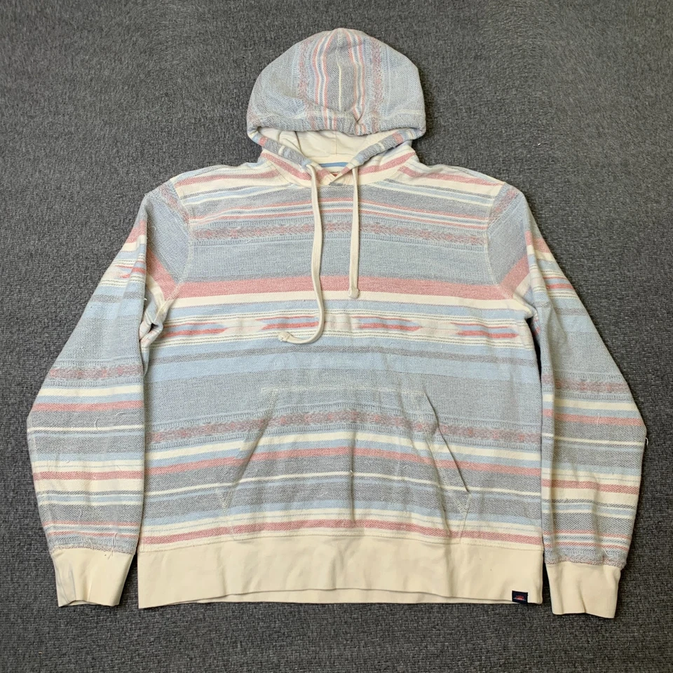Sudadera con Capucha Faherty Byron Bay Para Hombres XL Azul Azteca Pullover Algodón Orgánico Sudadera Foto 1 de 4