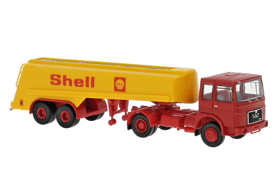 Brekina 78165 MAN F7 Tank-SZ, 1968, Shell, H0, Nuovo 2025 - Immagine 1 di 1