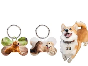 Pet Tag Personalizadas doble cara, de aluminio resistente. - Picture 1 of 6