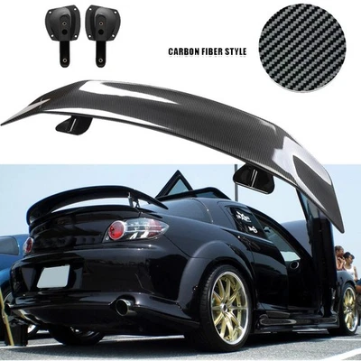 For Mazda RX7 RX8 Carbon Fiber 46" Car Rear Trunk Spoiler Lip Wing Racing - Image 1 of 4