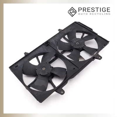 2002-2008 NISSAN MAXIMA Radiator Dual Cooling Fan Motor w/ Shroud 21481-8J001 - Image 1 of 4