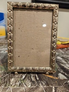 Vintage Gold-Tone Metal Ornate for 4x6 Photo - Picture 1 of 5