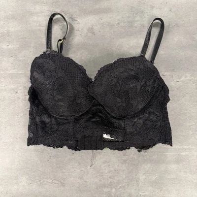 Sujetador push up súper sexy 34B encaje frontal completo encaje barra salir fiesta rave Foto 1 de 4