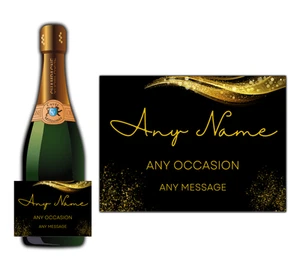 Personalised Label Stickers Prosecco Wine Champagne Party Supplies Birthday - Picture 1 of 2