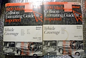 Mitchell Collision Estimating Guide Manuals Asian March 1999 Books 1 & 2 - Picture 1 of 9