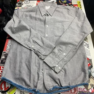 Visvim Button Down Shirt Size 1 Made in Japan Rare Indigo Chambray - Picture 1 of 7